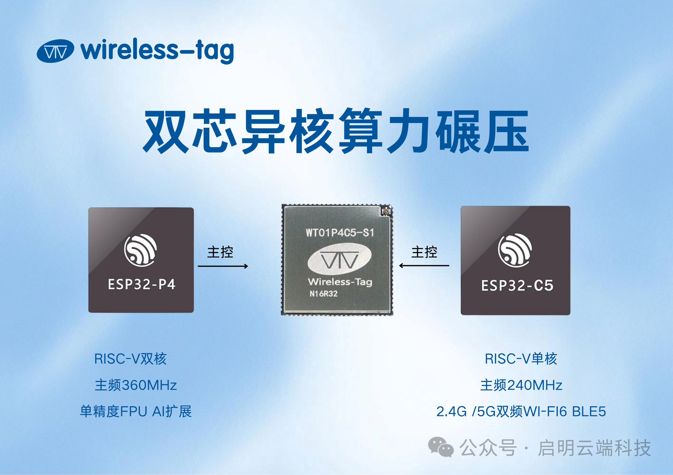 【新品发布】启明云端WT01P4C5-S1核心板来袭!双芯异构重新定义性能边界