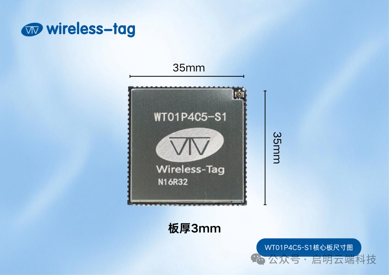 【新品发布】启明云端WT01P4C5-S1核心板来袭!双芯异构重新定义性能边界